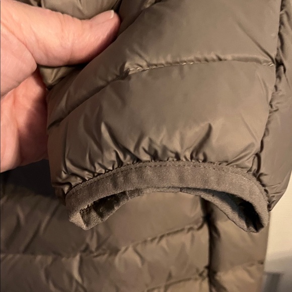 Land’s End Quilted Hooded Jacket - Taupe - Picture 4 of 6